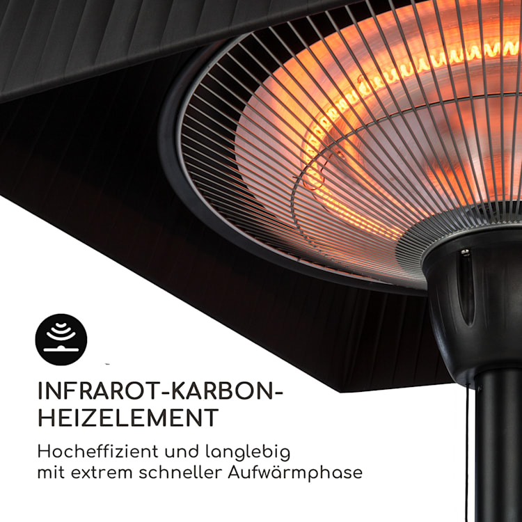 Loras Style Tisch-Heizstrahler Karbon-IR-Heizelement 1500W