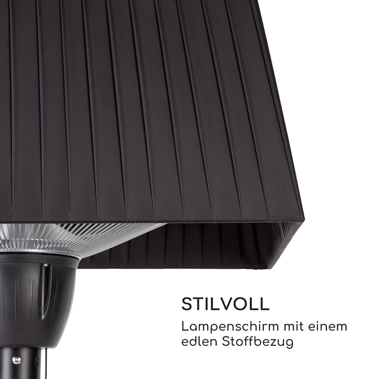 Loras Style Tisch-Heizstrahler Karbon-IR-Heizelement 1500W