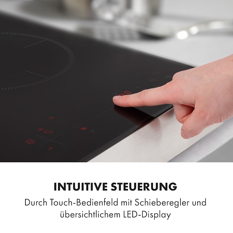 TrinityCook Induktionskochfeld 3400W Touch Control Glas