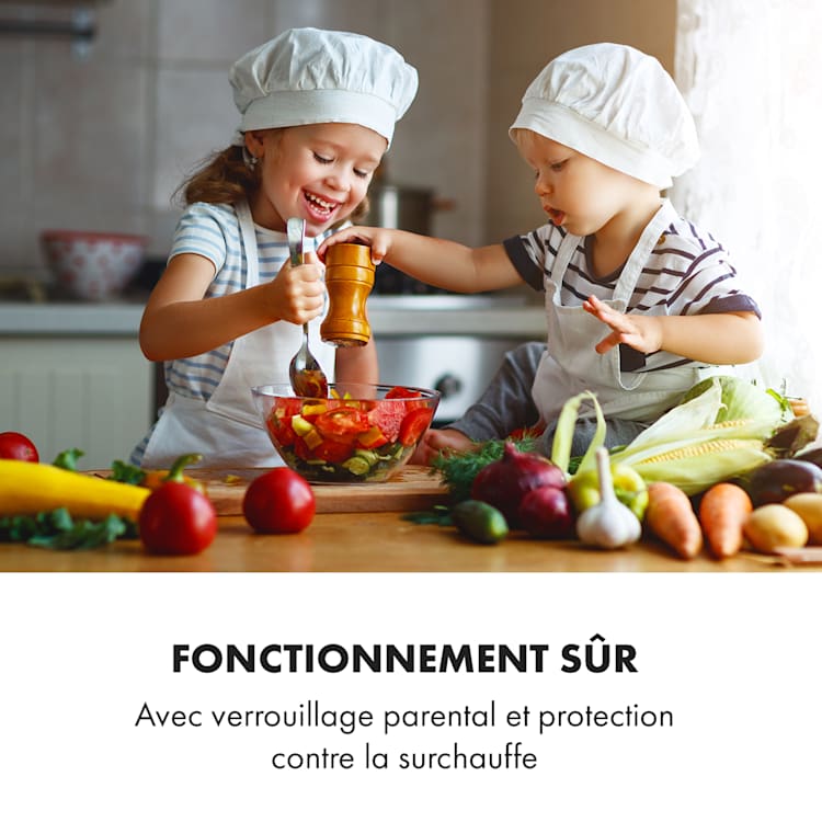 TrinityCook table de cuisson à induction 3400 W tactile verre
