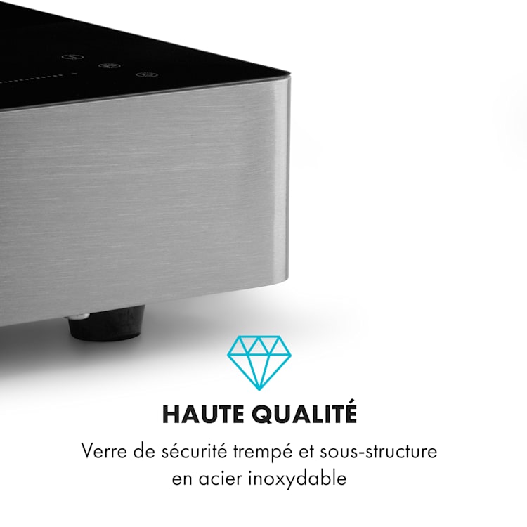 TrinityCook table de cuisson à induction 3400 W tactile verre