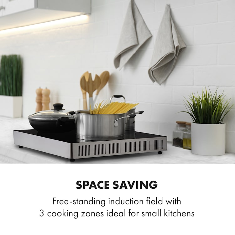 TrinityCook table de cuisson à induction 3400 W tactile verre
