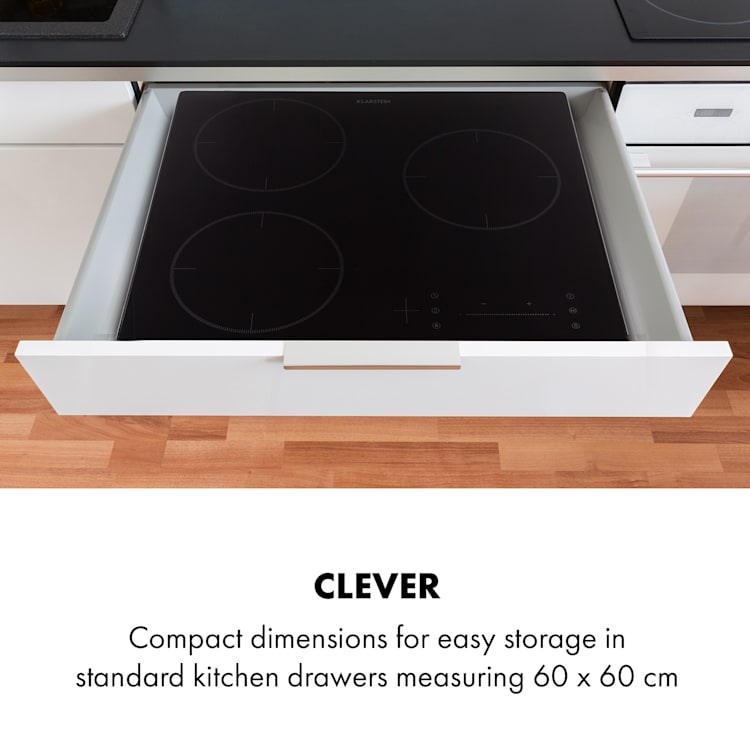 TrinityCook table de cuisson à induction 3400 W tactile verre