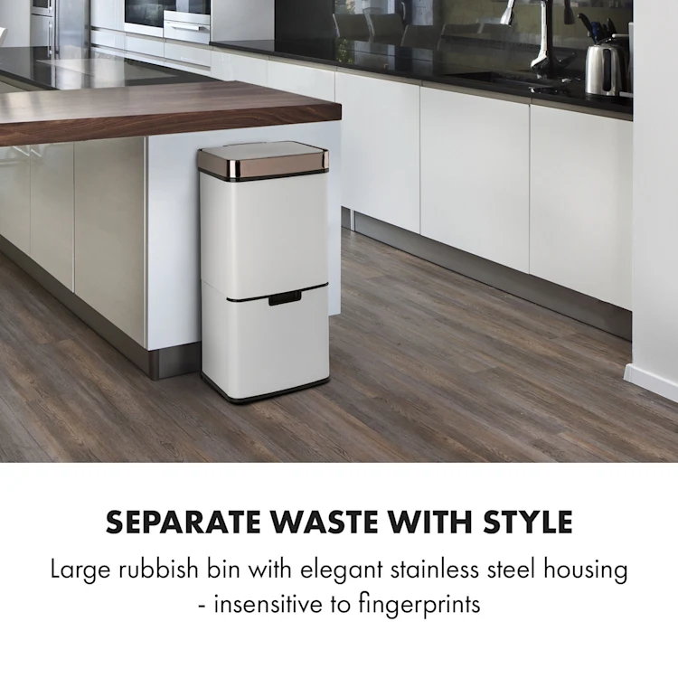 Royal Trash Rose Gold Sensor Garbage Can 72 L stainless steel rose gold Rosegold Metallic