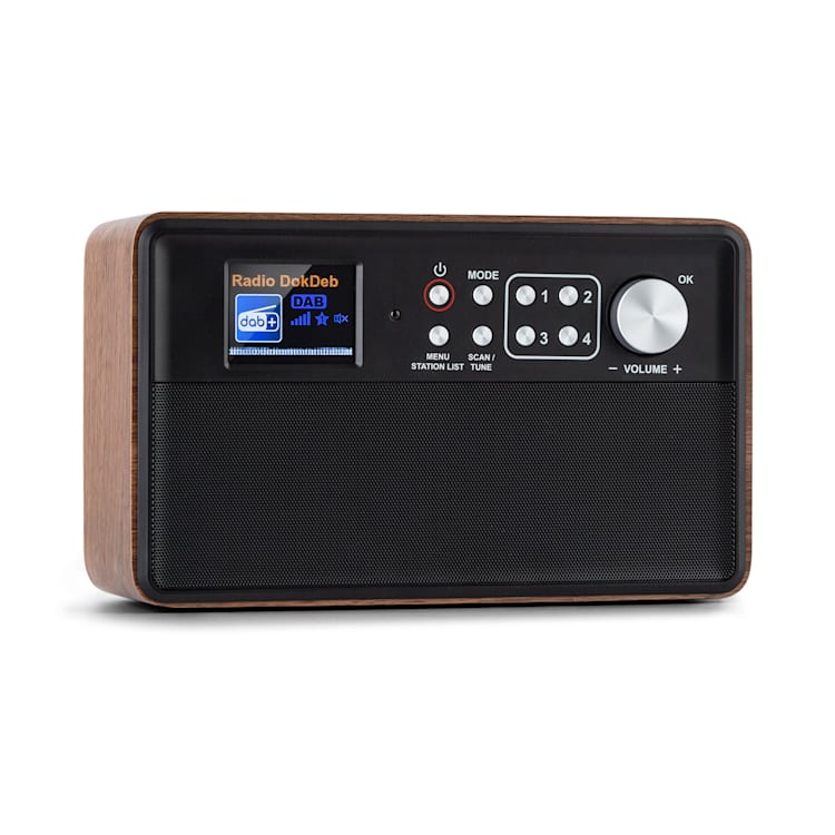 Nestor, radio DAB+/FM, 2 tryby pracy, kolorowy wyświetlacz TFT 2,4", brązowe
