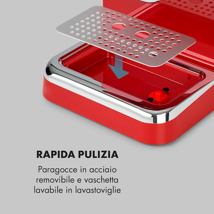 Espressionata Gusto, Macchina del Caffè, 15 Bar di Pressione, 1100W
