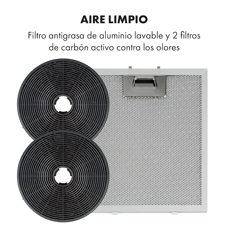 Skyfall Smart Campana de isla Ø45cm Recirculación de aire 402m³/h Led Oro
