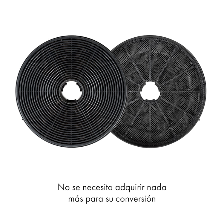 Filtro de carbón activo para la campana Skyfall Smart 17,5x3,5 cm (ØxAlto) Negro