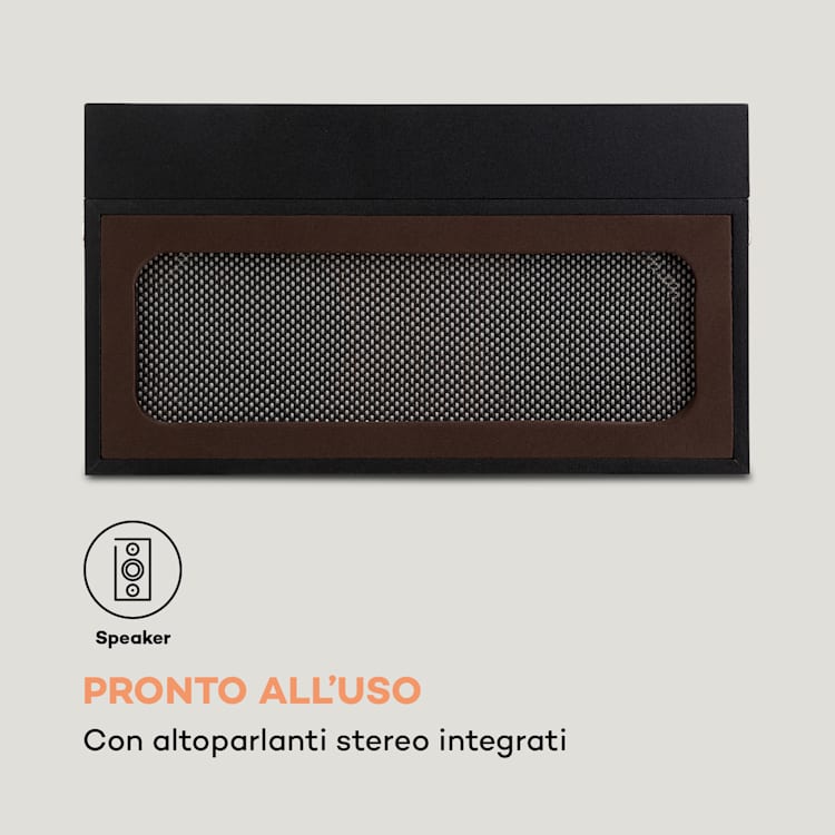 Sarah Ann, giradischi, bluetooth, USB, 33, 45 e 78 giri/min, nero