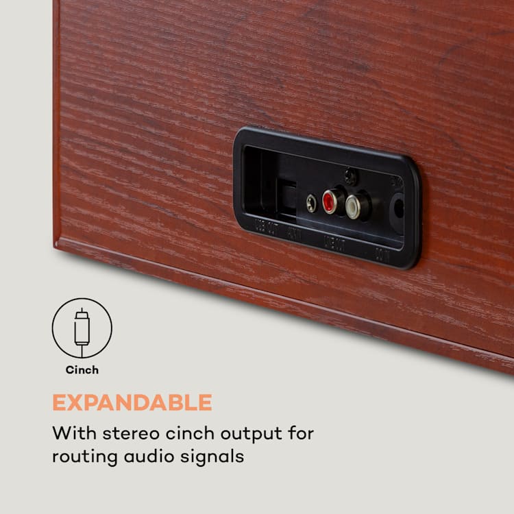 Sarah Ann, gramofón, bluetooth, USB, 33, 45 a 78 ot./min., hnedý Without Radio | Hnedá
