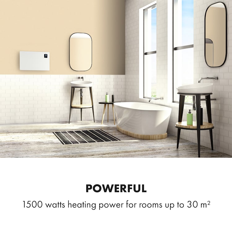 Bansin Smart 1500, konvektor, 1500 W, vezérlés applikáción keresztül 1500 W | Fehér