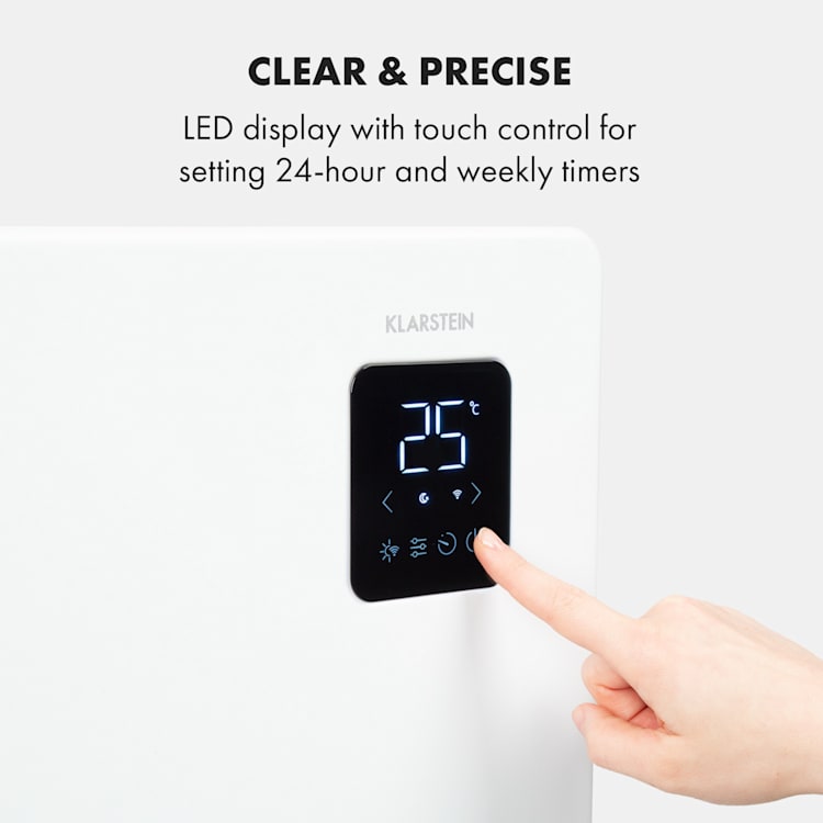 Bansin Smart 2500, конвектор, 2500W, регулиране с приложение 2500 W | Бял