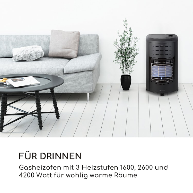 Andora Gasheizofen Gasheizer 3 Heizstufen bis 4,2kW