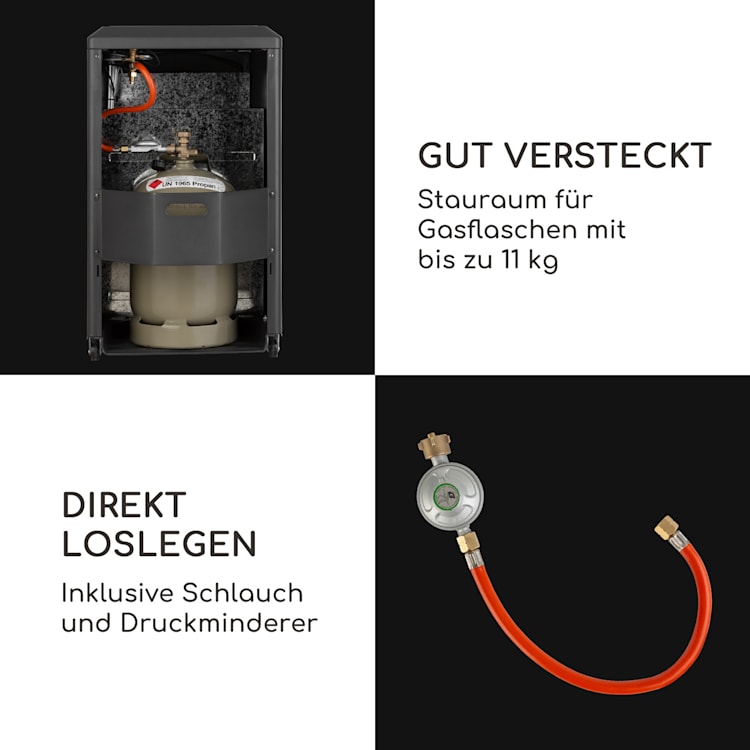 Andora Gasheizofen Gasheizer 3 Heizstufen bis 4,2kW