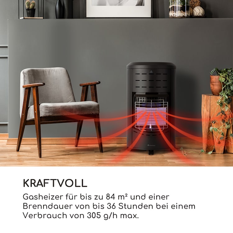 Andora Gasheizofen Gasheizer 3 Heizstufen bis 4,2kW