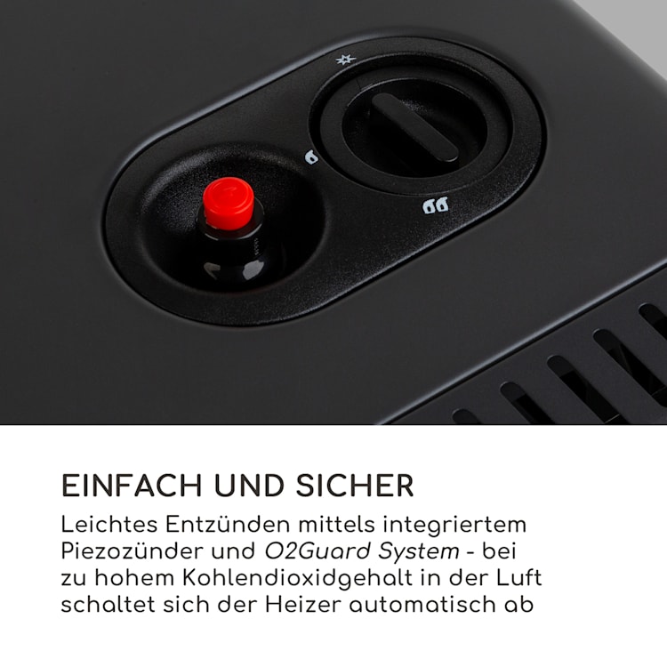 Andora Flame Gasheizofen Gasheizer Feuerschein bis 3,4kW