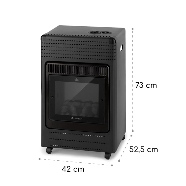 Andora Flame Gasheizofen Gasheizer Feuerschein bis 3,4kW