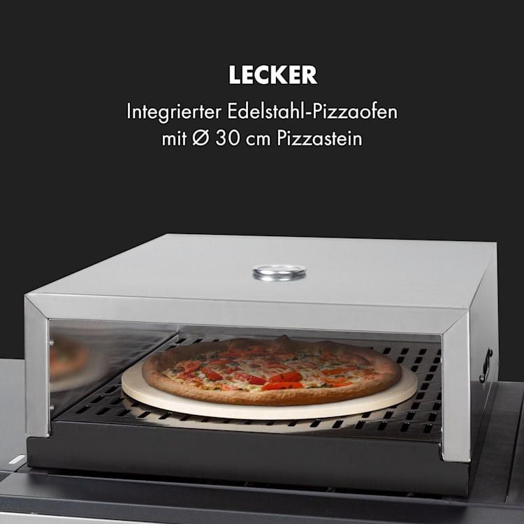 Kingsville XL Kombigrill Gas Pizzaofen 20,5kW 5+1 Brenner
