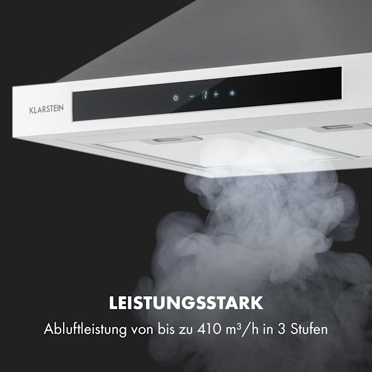 Zelda Eco 60 Dunstabzugshaube 240W 3 Stufen 410m³/h LED EEK: A+ 60 cm