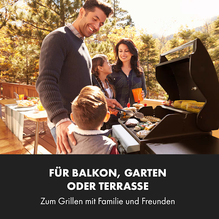 Valdosta 2.0 Gasgrill 2x3,6kW Brenner Edelstahl 2 Brenner