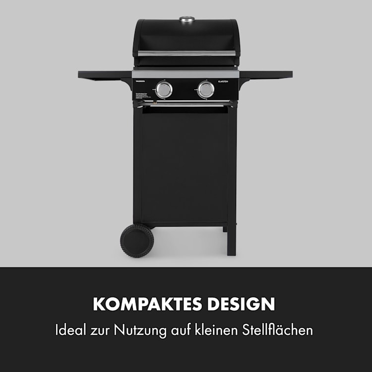 Valdosta 2.0 Gasgrill 2x3,6kW Brenner Edelstahl 2 Brenner