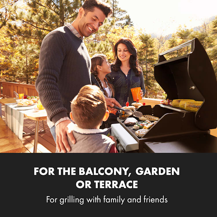 Valdosta 2.0 barbecue à gaz 2x3,brûleurs 6kW inox 2 brûleurs