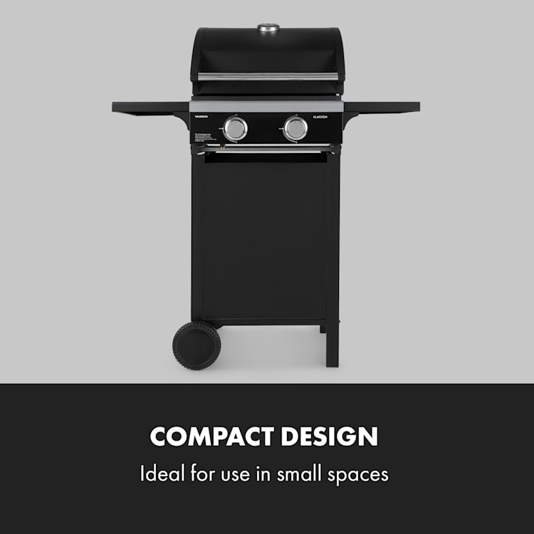 Valdosta 2.0 barbecue à gaz 2x3,brûleurs 6kW inox 2 brûleurs