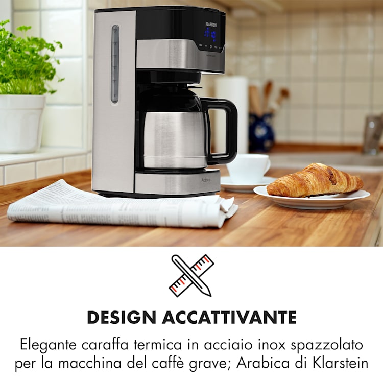 Arabica Caraffa Termica Accessorio Ricambio Acciaio Inox argento/nero