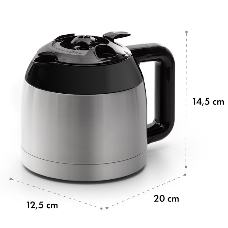 Arabica, dzbanek termiczny, termos, akcesoria, wyposażenie, stal nierdzewna, srebrny/czarny