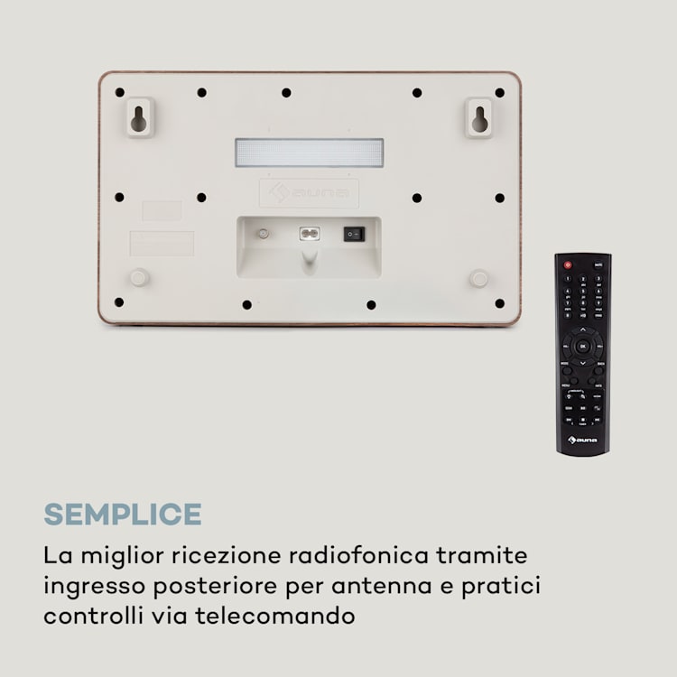 Scala VCD, Radio Digitale, CD, BT, MP3, DAB+, FM Senza WiFi | Noce