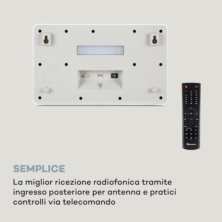 Scala VCD, Radio Digitale, CD, BT, MP3, DAB+, FM Senza WiFi | Legno bianco