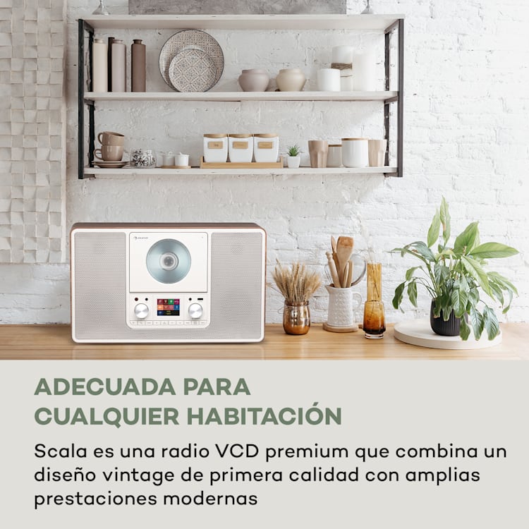 Scala VCD-IR Radio por Internet WiFi CD BT MP3 DAB+ Radio FM Con wifi | Nuez