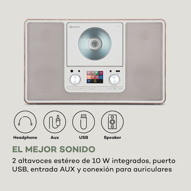 Scala VCD-IR Radio por Internet WiFi CD BT MP3 DAB+ Radio FM Con wifi | Nuez