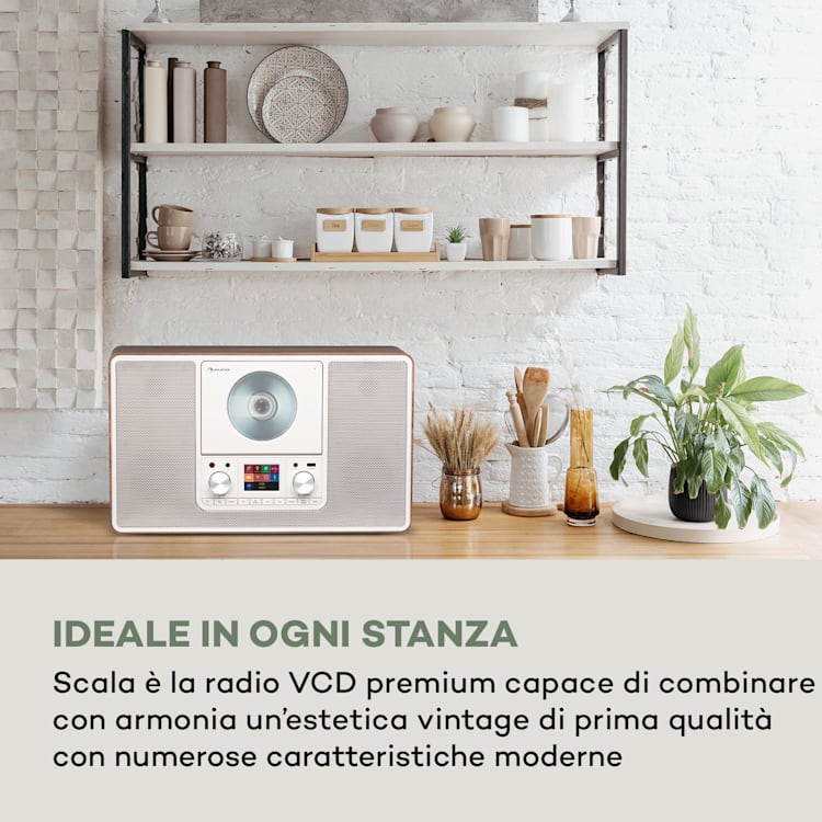 Scala VCD-IR, radio internet, WIFI, CD, BT, MP3, DAB+, FM Con WiFi | Noce