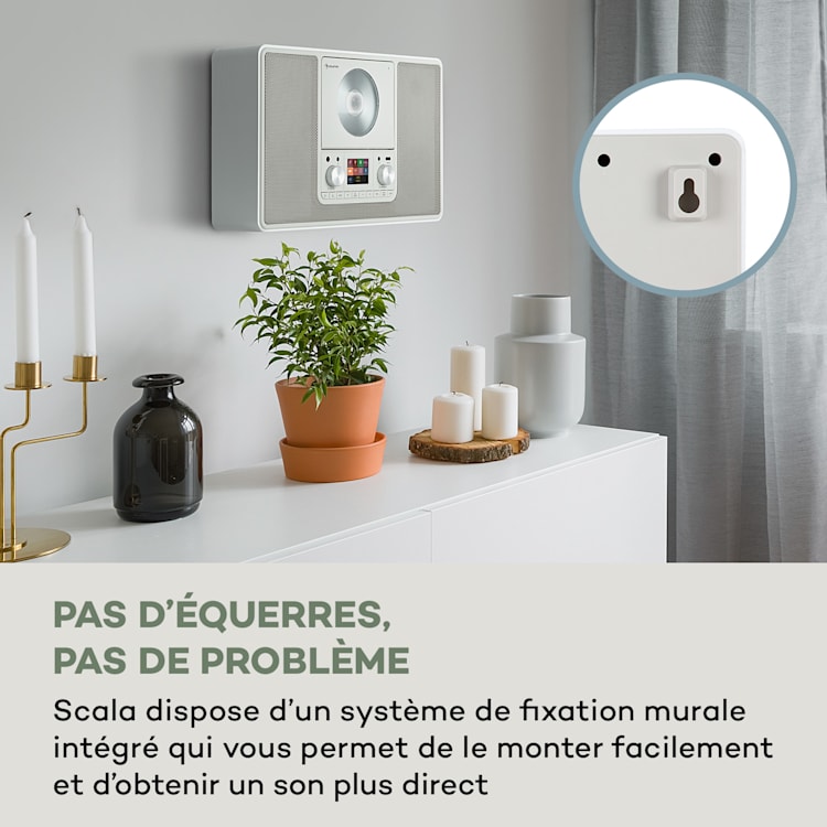 Scala VCD-IR radio Internet Wifi CD BT MP3 DAB+ FM Radio Avec Wifi | Blanc