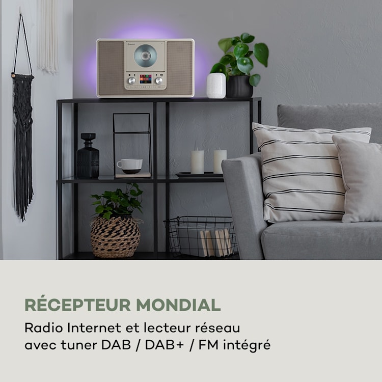 Scala VCD-IR radio Internet Wifi CD BT MP3 DAB+ FM Radio Avec Wifi | Blanc