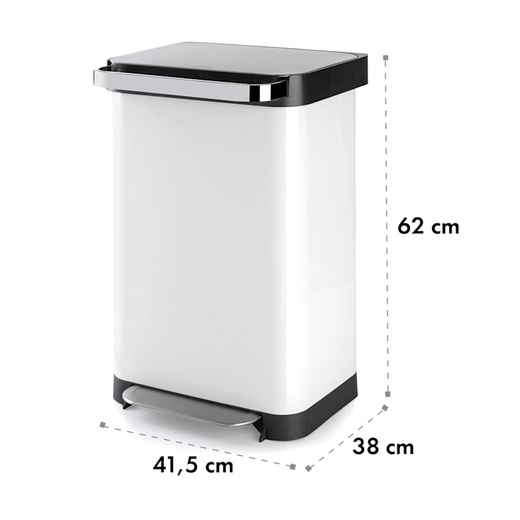 Trash Inn Tretmülleimer 50 Liter Geruchsfilter Edelstahl 50 Ltr
