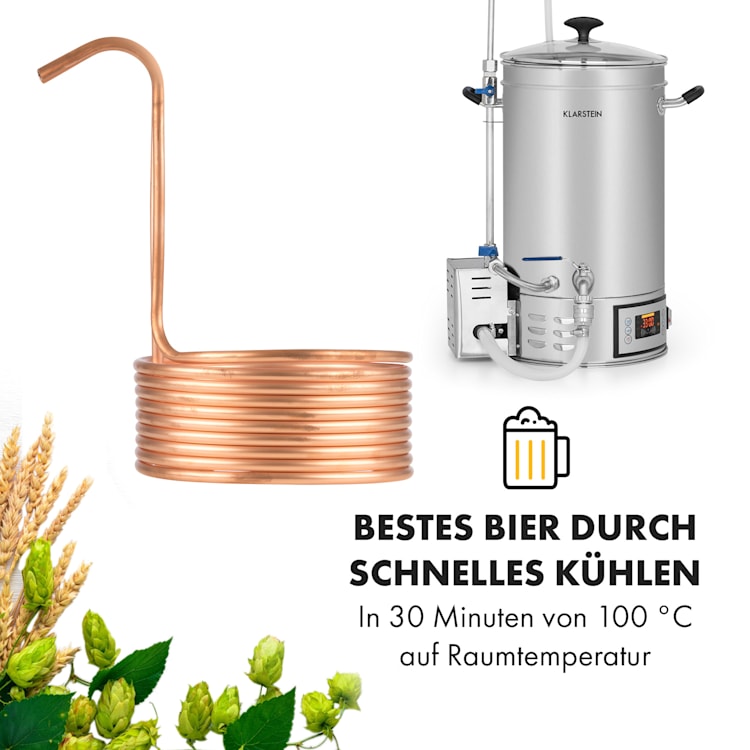 Chiller 10K Eintauchkühler Ø22,4 cm 10 Schleifen 10 Kühlschleifen