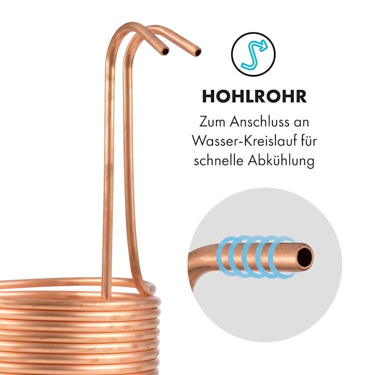 Chiller 10K Eintauchkühler Ø22,4 cm 10 Schleifen 10 Kühlschleifen