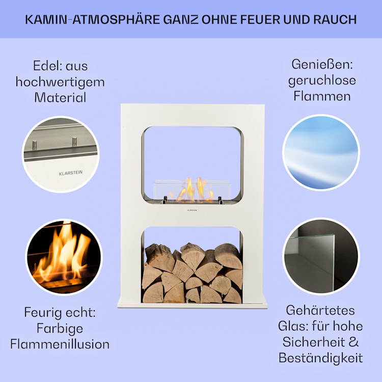 Phantasma Peña Ethanol-Kamin rauch- & geruchlos Bio-Ethanol
