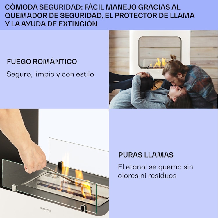Chimenea de etanol Phantasma Peña Bioetanol sin humo y sin olor