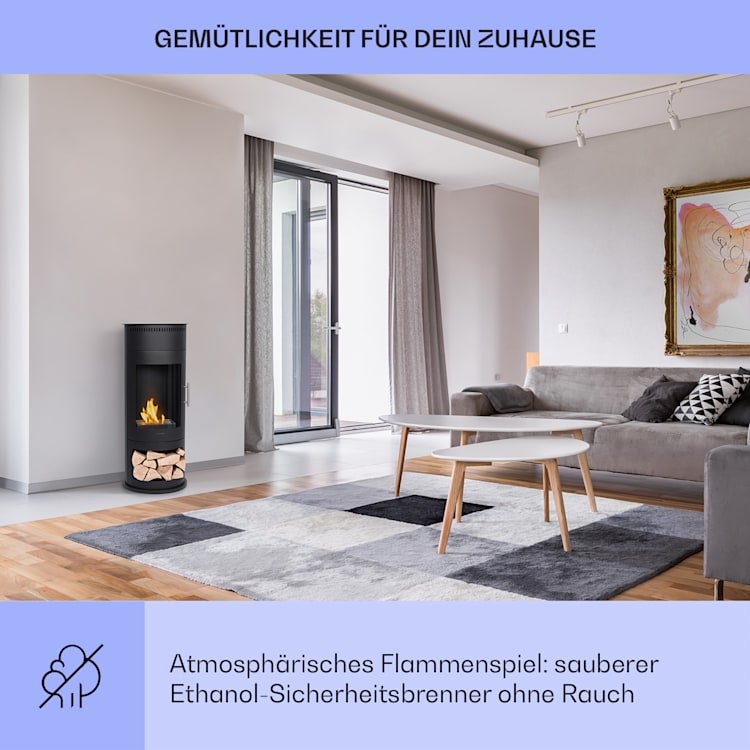 Phantasma Calor Ethanol-Kamin rauch- & geruchslos Sicherheitsglas
