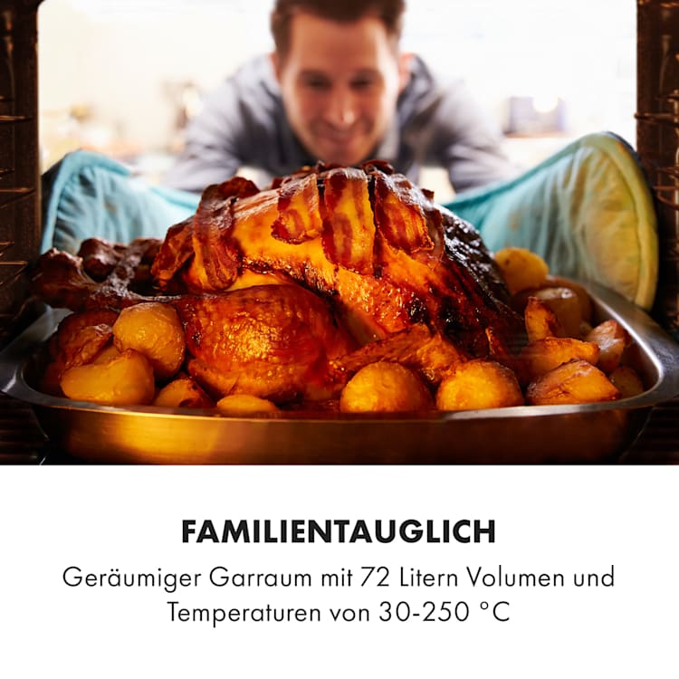 Robuchon Einbaubackofen 3200W 11 Funktionen EEK A+
