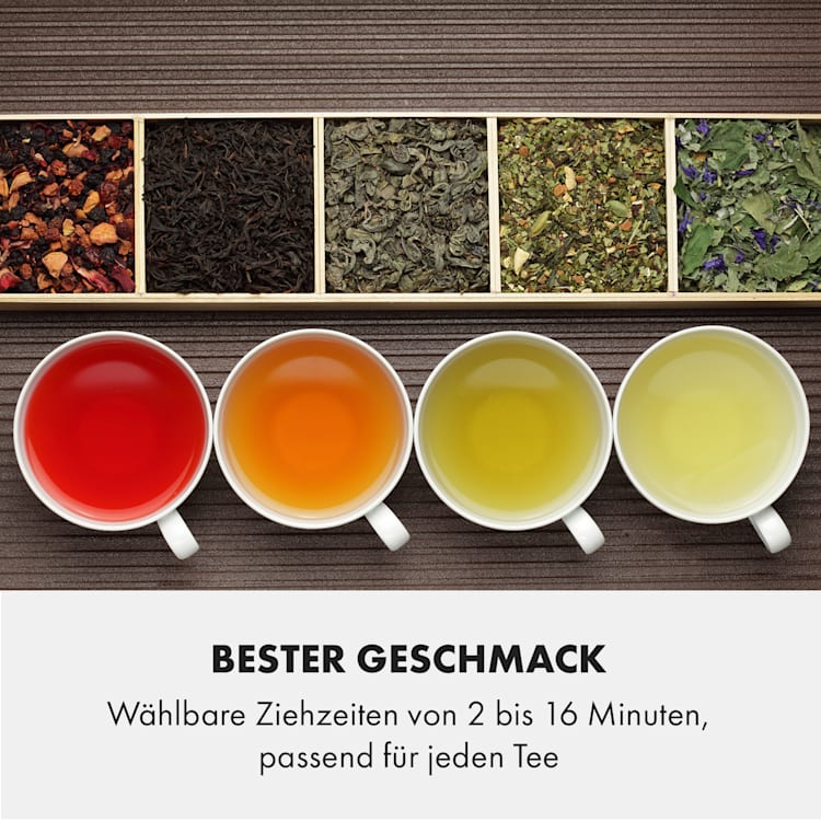 Tealicious Tee-Vollautomat 1300W 2-16 min. 1 Liter