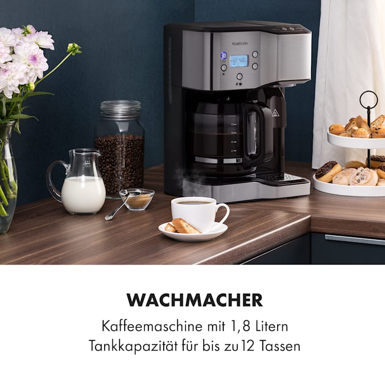 Caldetto Kaffeemaschine 1900W Heißwasserspender