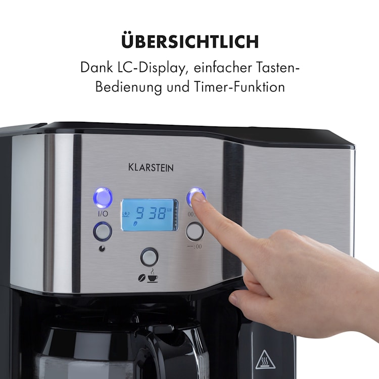 Caldetto Kaffeemaschine 1900W Heißwasserspender