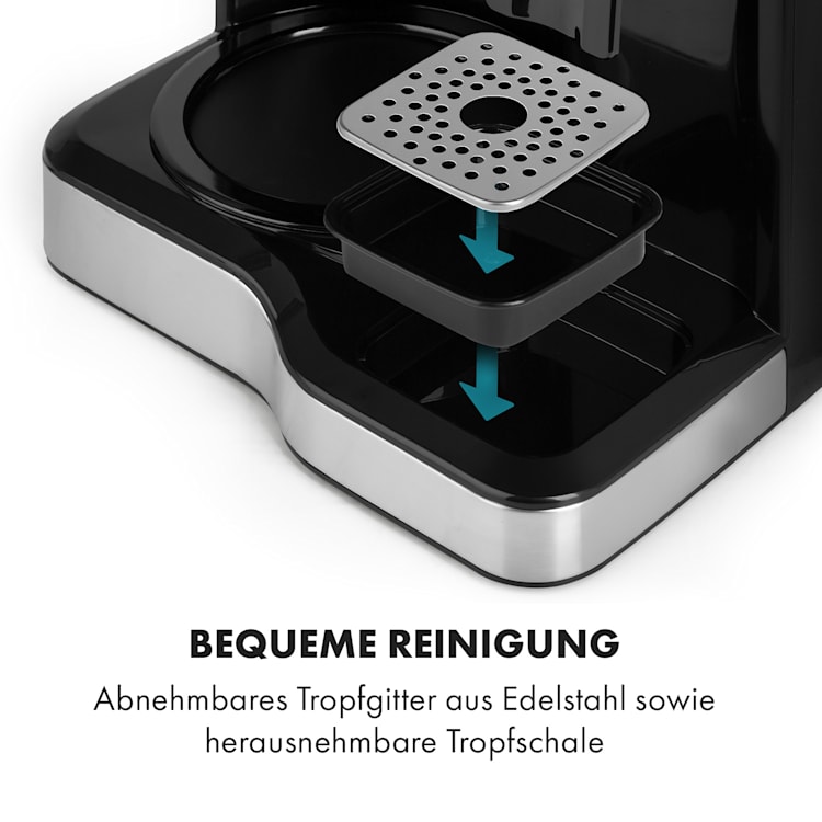 Caldetto Kaffeemaschine 1900W Heißwasserspender