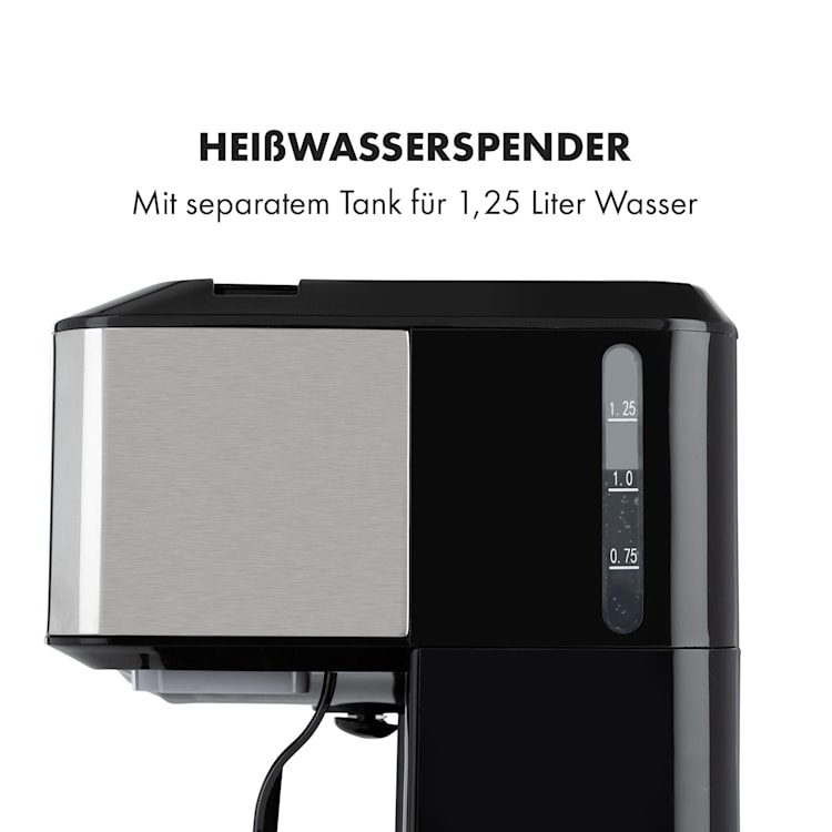 Caldetto Kaffeemaschine 1900W Heißwasserspender