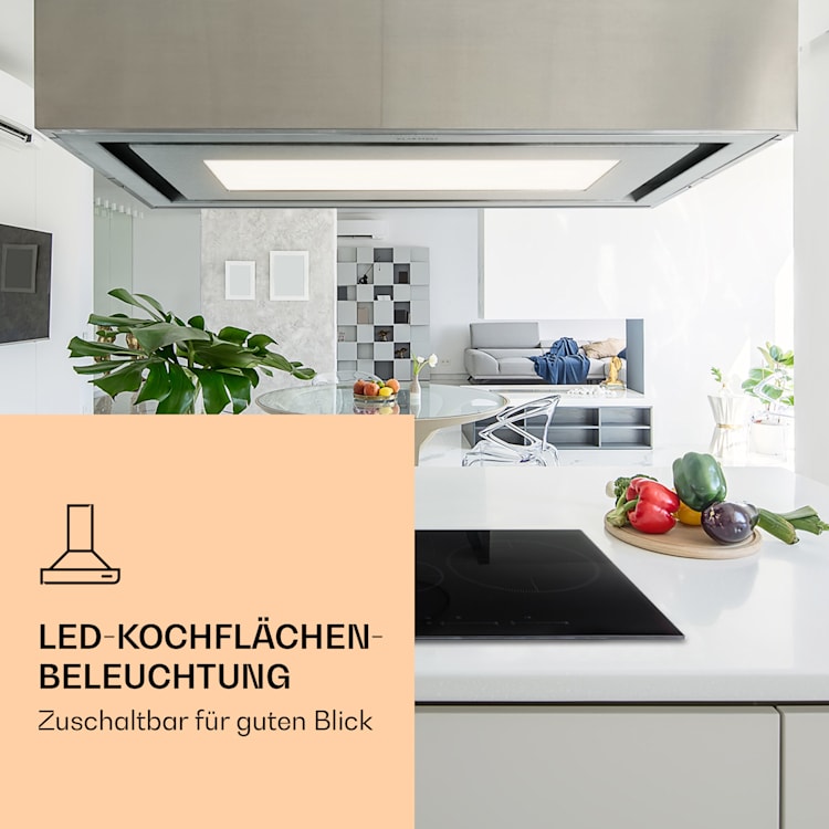 Remy Brilliant Edition Inselhaube 90cm 609 m³/h EEK A LED Glas