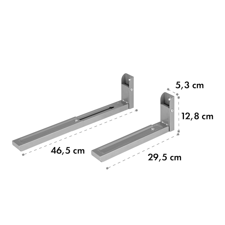 MB-6 magnetronhouder 30kg universal 32,5-49,2cm zilver